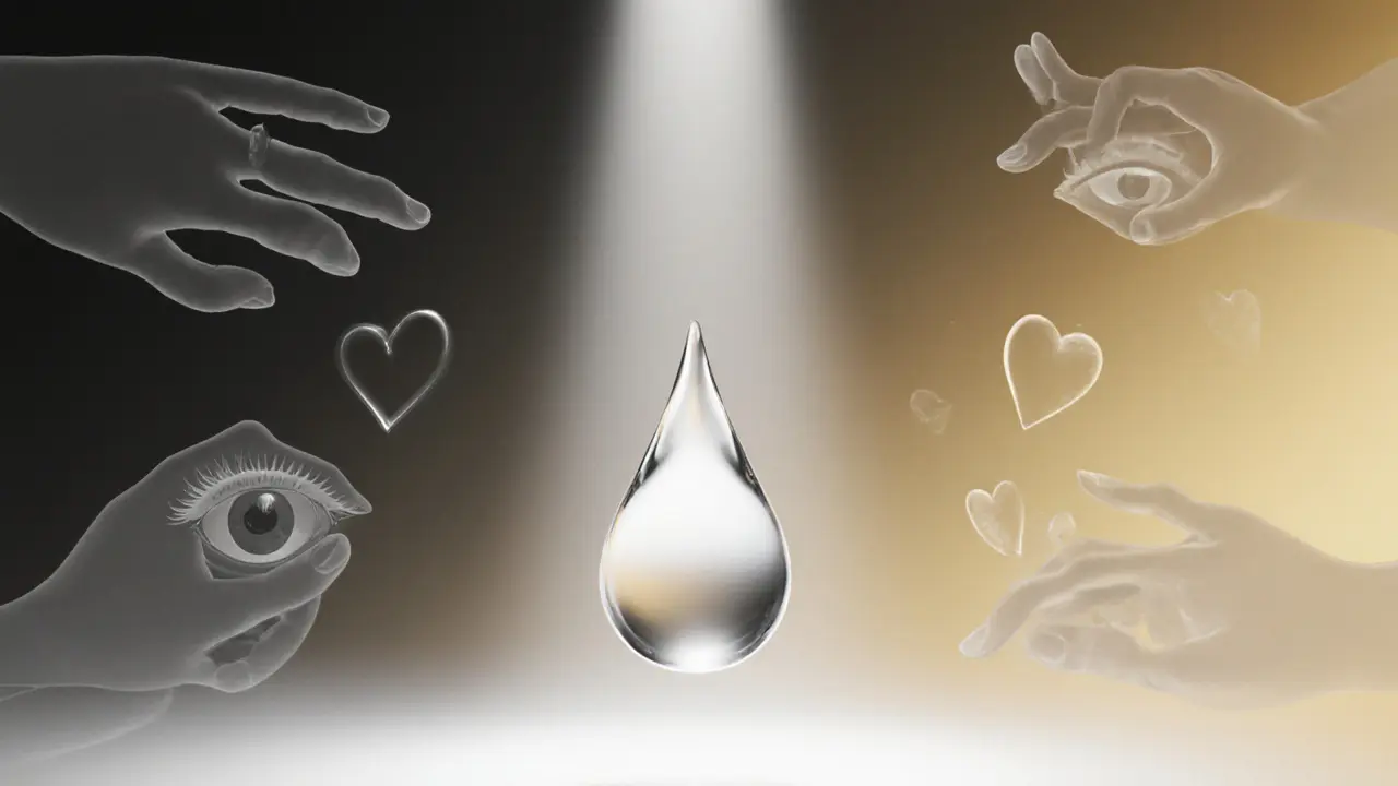 Абстрактное изображение капли, символизирующей доверие и подлинное присутствие.