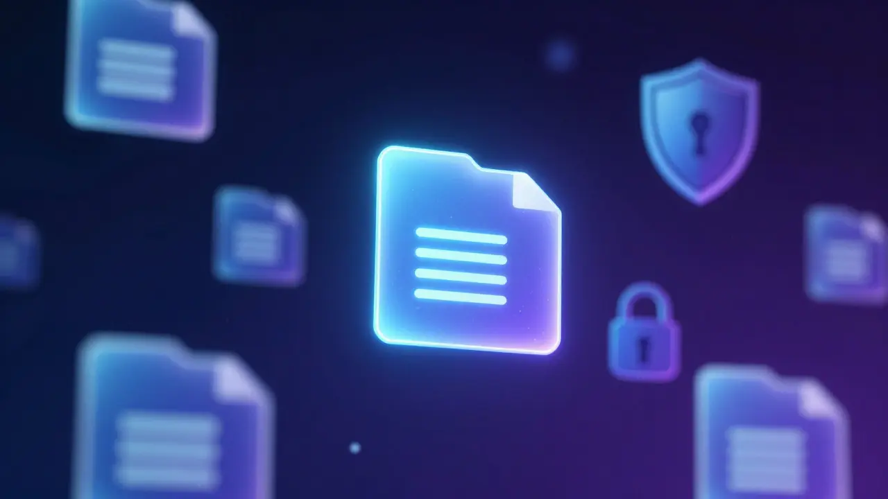 Абстрактное изображение защиты данных и конфиденциальности